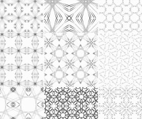 Line Patterns background set vector
