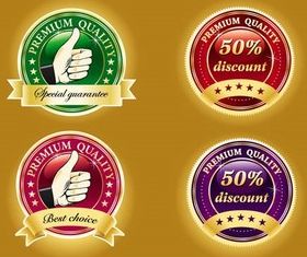 Quality Shiny Badge vector