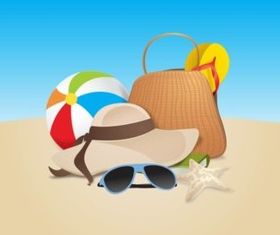 Beach vector graphics
