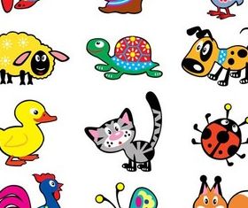 Animals graphic vectors material