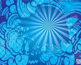 Starburst Sky background vector