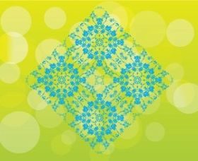 Floral Pattern Tile background vector graphics