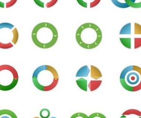 Round Creative Elements vector