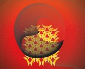 Asian Style Background set vector