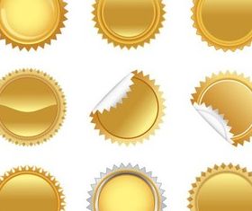 Golden Elements vectors graphic