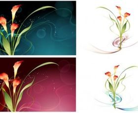 Dream flowers vectors