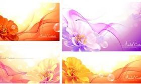Background with flowers vector graphics