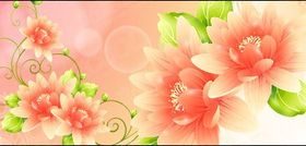 Dream with flowers vector