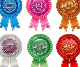 Sticker and badge collection Free vector