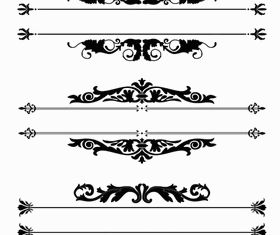 Vintage Ornamental Dividers 13 vector