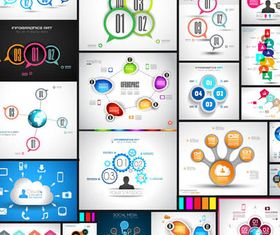 Option Infographics Elements 7 vector graphic