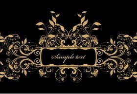 Classy floral vector