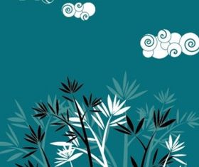 Landscape silhouette vector