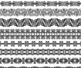 Vintage Ornamental Borders 22 vector set