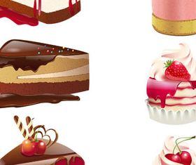Realistic Cakes vectors