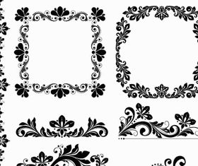 Ornamental Floral Elements 3 vector