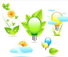 Ecology Elements Set vector