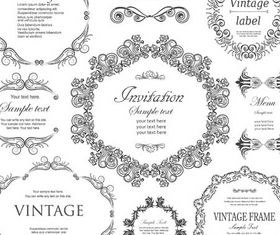 Ornamental Vintage Labels 5 vector