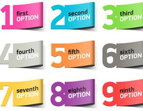 Steps and Options Elements vector