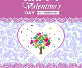 Happy valentines background Free vectors material