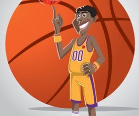 Basketball player Free vector graphics