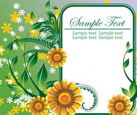 Floral frame 3 Illustration vector