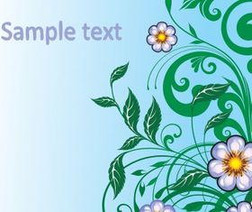 Floral Border shiny vector