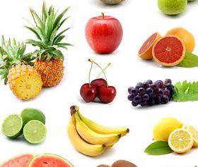 Fruits Collages Set vector