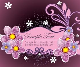 Floral frame vector