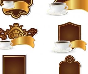 Coffee tags set Free vectors