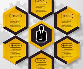 3D Infographics Backgrounds 10 vector