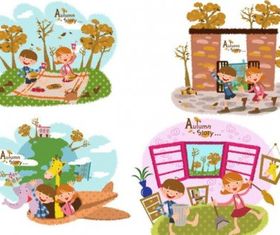 Autumn tale 2 vector