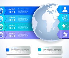 Backgrounds with Globes 14 vector