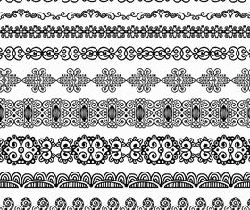 Vintage Floral Borders 6 vector