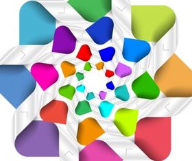 Abstract spiral shape Free vector