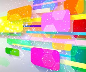 Shape abstract background Free vector material