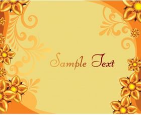 Floral background shiny vector