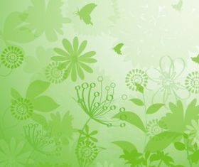 Floral Grunge Background Free vector