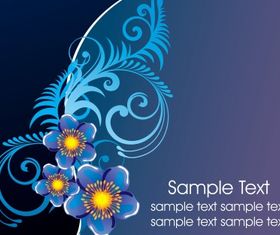 Floral background vectors graphic