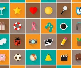 Icons set Free vector