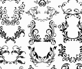 Ornamental Borders Elements 17 vectors graphics