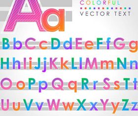 Abstract Alphabets Set 3 vector graphics