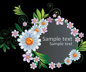Floral border vectors graphic