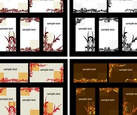 Card background pattern 2 vector