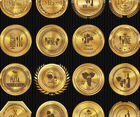 Golden Labels free vectors