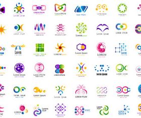 Abstract Business Logotypes 6 design vectors