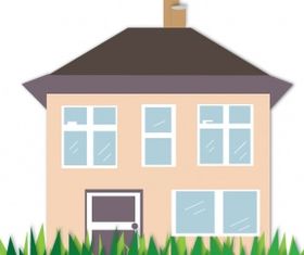 House illustration Free vector