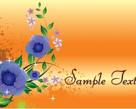 Floral background vector graphics
