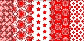 Seamless patterns set 02 vector