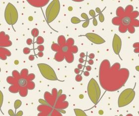 Floral seamless design Free vector